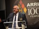 FEMA Administrator Craig Fugate, KK4INZ, addresses the ARRL National Centennial Convention Banquet on Friday, July 18. [Larry Bilansky photo]